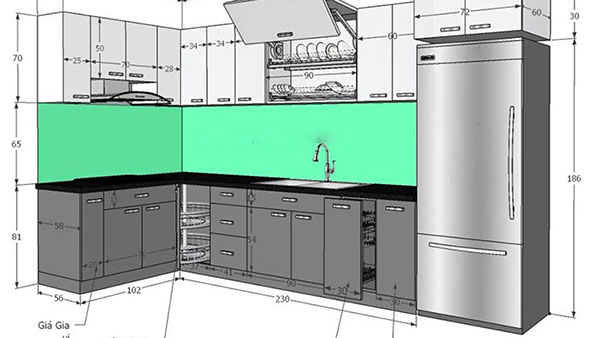 3 Thiết kế tủ bếp góc đẹp hoàn hảo cho căn bếp lớn | KITPRO.VN